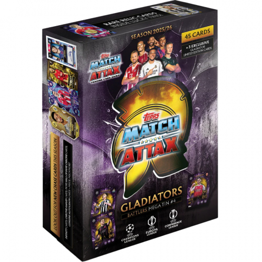 Match Attax UCC Gladiators Battlers Mega Tin #4 2025/26 i gruppen SELSKABSSPIL / Samlekort hos Spelexperten (UCLMA25-05-4)