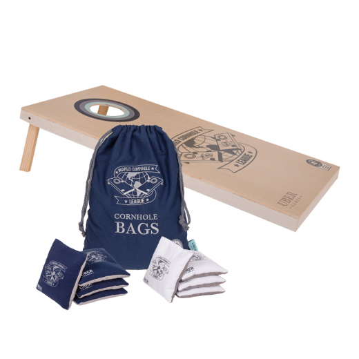 WCL Cornhole 120 x 60 cm Navy/White i gruppen UDENDØRSSPIL hos Spelexperten (UG590-NW)
