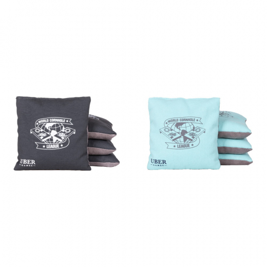 WCL Cornhole Bean Bags Green & Grey i gruppen UDENDØRSSPIL / Øvrige hos Spelexperten (UG593-R)