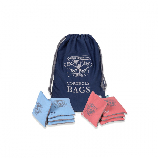 WCL Cornhole Bean Bags Sky & Coral With Bag i gruppen UDENDØRSSPIL / Øvrige hos Spelexperten (UG596)