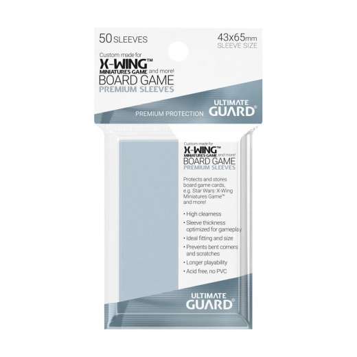 Ultimate Guard Sleeves 43 x 65 mm i gruppen SELSKABSSPIL / Tilbehør / Sleeves hos Spelexperten (UGD010476)