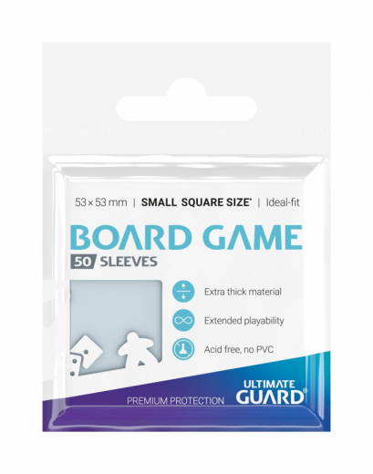 Ultimate Guard Sleeves Small Square 53 x 53 mm i gruppen SELSKABSSPIL / Tilbehør / Sleeves hos Spelexperten (UGD010885)