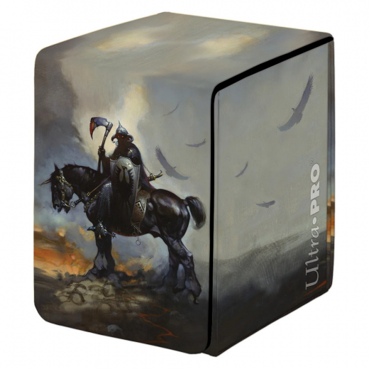 Ultra Pro: Deck Box Alcove Flip - Frank Frazetta - Death Dealer i gruppen SELSKABSSPIL / Tilbehør / Opbevaring hos Spelexperten (ULT15675)