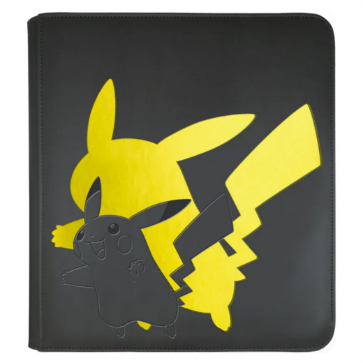 Pokémon TCG: 12-Pocket Zippered Pro Binder - Pikachu, Elite Series i gruppen SELSKABSSPIL / Tilbehør / Opbevaring hos Spelexperten (ULT15774)