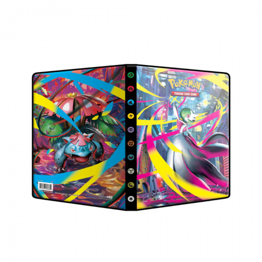 Pokémon TCG: 4-Pocket Portfolio Mega Evolution i gruppen SELSKABSSPIL / Tilbehør / Opbevaring hos Spelexperten (ULT16085)