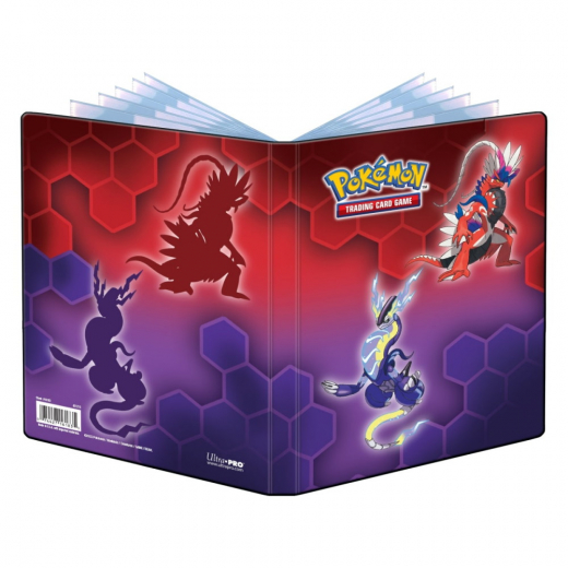 Pokémon TCG: Koraidon & Miraidon 4-Pocket Portfolio i gruppen SELSKABSSPIL / Tilbehør / Opbevaring hos Spelexperten (ULT16183)