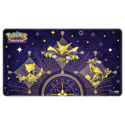 Pokémon TCG: Stitched Playmat - Abra Evolutions i gruppen SELSKABSSPIL / Tilbehør / Andet hos Spelexperten (ULT16217)