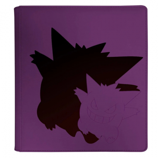 Pokémon TCG: 12-Pocket Zippered Pro Binder - Gengar, Elite Series i gruppen SELSKABSSPIL / Tilbehør / Opbevaring hos Spelexperten (ULT16608)