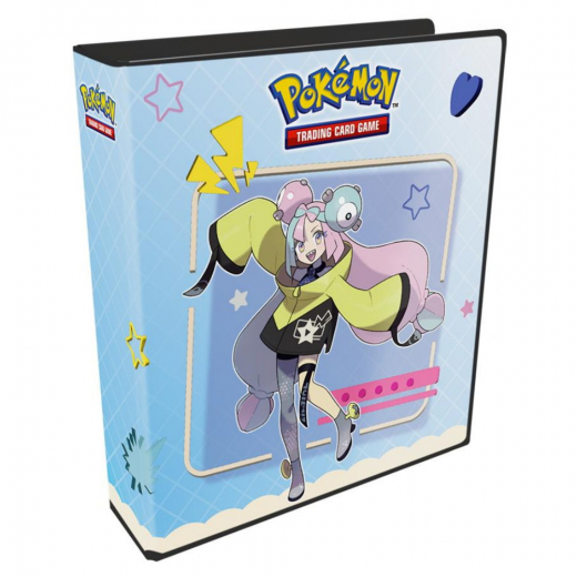 Pokémon TCG: 3-Ring Album - Iono and Bellibolt i gruppen SELSKABSSPIL / Tilbehør / Opbevaring hos Spelexperten (ULT16634)