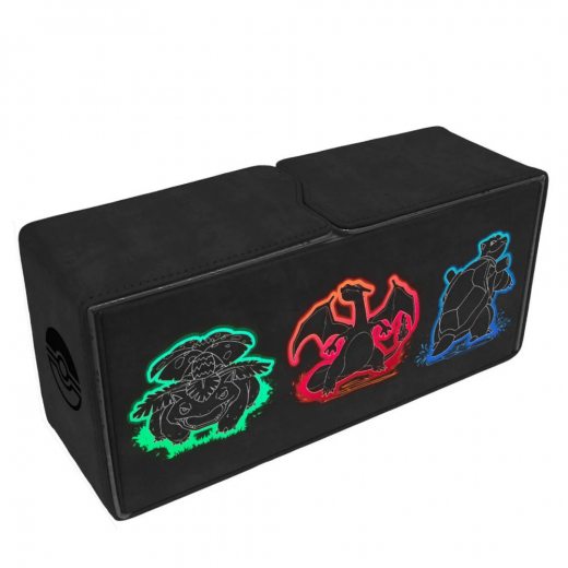Pokémon TCG: Alcove Vault Deck Box - Neon Kanto i gruppen SELSKABSSPIL / Tilbehør / Opbevaring hos Spelexperten (ULT16659)