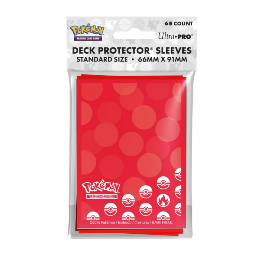Pokémon TCG: Deck Protector Sleeves - Energy Fire i gruppen SELSKABSSPIL / Tilbehør / Sleeves hos Spelexperten (ULT16743)