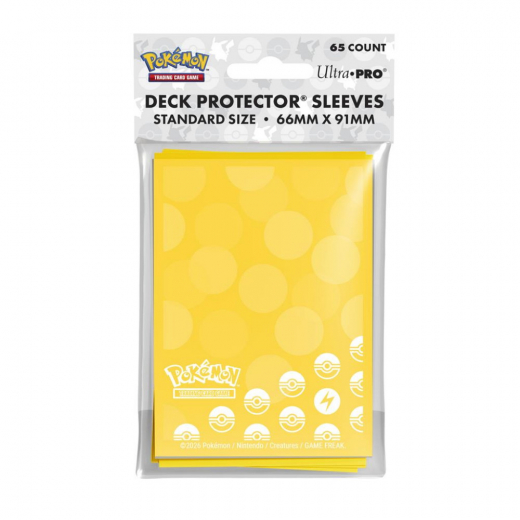Pokémon TCG: Deck Protector Sleeves - Energy Lightning i gruppen SELSKABSSPIL / Tilbehør / Sleeves hos Spelexperten (ULT16745)