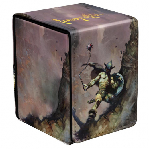 Ultra Pro: Deck Box Alcove Flip - Frank Frazetta - Warrior with Ball and Chain i gruppen SELSKABSSPIL / Tilbehør hos Spelexperten (ULT16752)