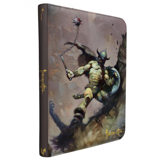 Ultra Pro 9-Pocket Zippered Pro Binder: Frank Frazetta - Warrior with Ball and Chain i gruppen SELSKABSSPIL / Tilbehør / Opbevaring hos Spelexperten (ULT16753)