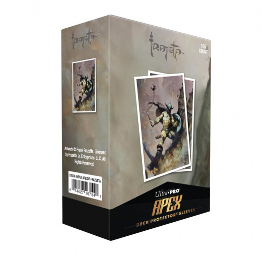Apex Deck Protector Sleeves: Frank Frazetta - Warrior with Ball and Chain i gruppen SELSKABSSPIL / Tilbehør / Sleeves hos Spelexperten (ULT16754)