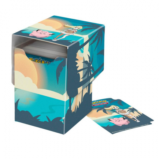 Pokémon TCG: 100+ Deck Box - Lillie and Clefairy i gruppen SELSKABSSPIL / Tilbehør / Opbevaring hos Spelexperten (ULT16758)