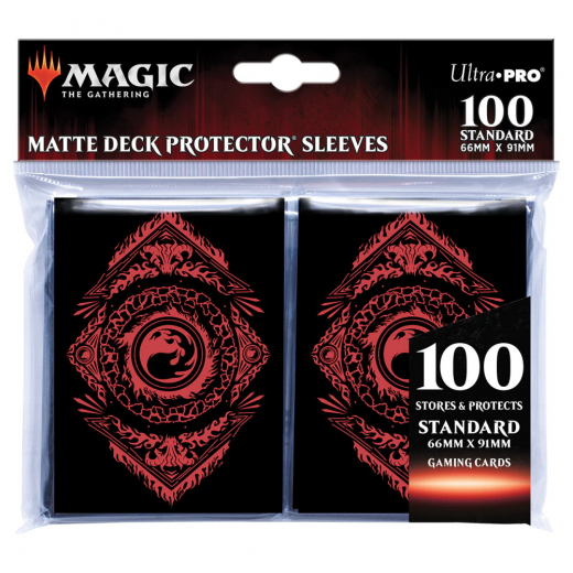Magic Deck Protector Sleeves 64 x 89 mm - Mana 7 Mountain i gruppen SELSKABSSPIL / Tilbehør / Sleeves hos Spelexperten (ULT19246)