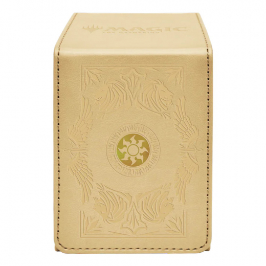 Magic: The Gathering - Alcove Flip Deck Box - Mana 7 Plains i gruppen SELSKABSSPIL / Tilbehør / Opbevaring hos Spelexperten (ULT19255)