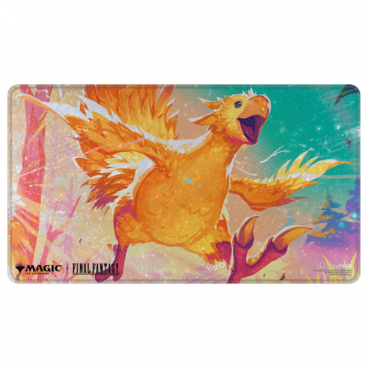 Magic: The Gathering Playmat - Final Fantasy: Traveling Chocobo Yellow i gruppen SELSKABSSPIL / Magic the Gathering hos Spelexperten (ULT38761)