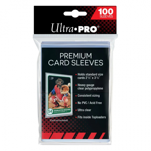 Ultra Pro Premium Sleeves 63,5 x 88 mm i gruppen SELSKABSSPIL / Tilbehør hos Spelexperten (ULT81385)