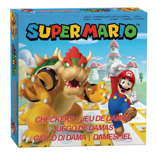 Super Mario Damspil International i gruppen SELSKABSSPIL / Klassiske hos Spelexperten (USCK005637IN)