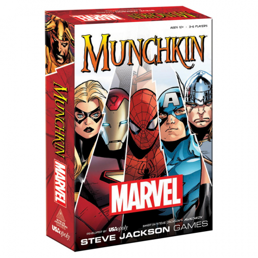 Munchkin Marvel i gruppen SELSKABSSPIL / Kortspil hos Spelexperten (USMU010430)