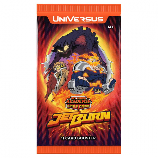 My Hero Academia CCG: Jet Burn Booster Pack i gruppen SELSKABSSPIL / Kortspil hos Spelexperten (UVSMHA06-BD-BOS)