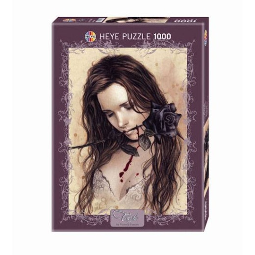 Heye: Dark Rose by Victoria Frances 1000 brikker i gruppen PUSLESPIL / 1000 brikker hos Spelexperten (V29430)