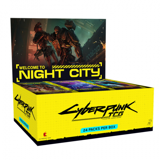 Cyberpunk TCG: Welcome to Night City Booster Display i gruppen SELSKABSSPIL / Kortspil hos Spelexperten (WCI1019-DIS)