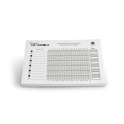 Crokinole - Scoring Sheets (100st) i gruppen SPILLEBORD / Crokinole hos Spelexperten (WCRO-SCS)