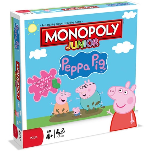 Monopoly Junior - Peppa Pig i gruppen SELSKABSSPIL / Børnespil hos Spelexperten (WIN2518)