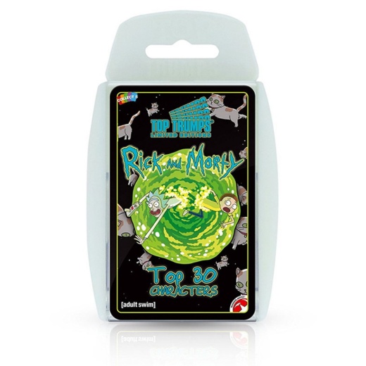 Top Trumps - Rick & Morty i gruppen SELSKABSSPIL / Kortspil hos Spelexperten (WIN3194)