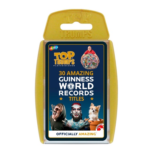 Top Trumps - 30 Amazing Guinness World Records i gruppen SELSKABSSPIL / Kortspil hos Spelexperten (WIN3278)
