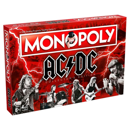Monopoly - AC/DC Collector's Edition i gruppen SELSKABSSPIL / Familiespil hos Spelexperten (WIN3315)