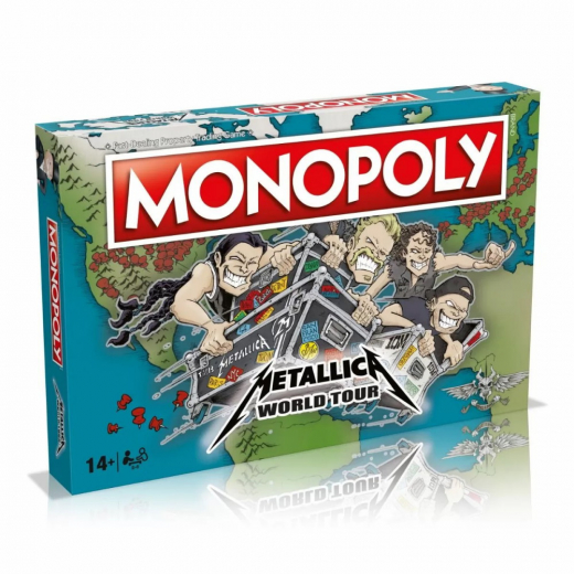Monopoly - Metallica World Tour i gruppen SELSKABSSPIL / Familiespil hos Spelexperten (WIN4587)