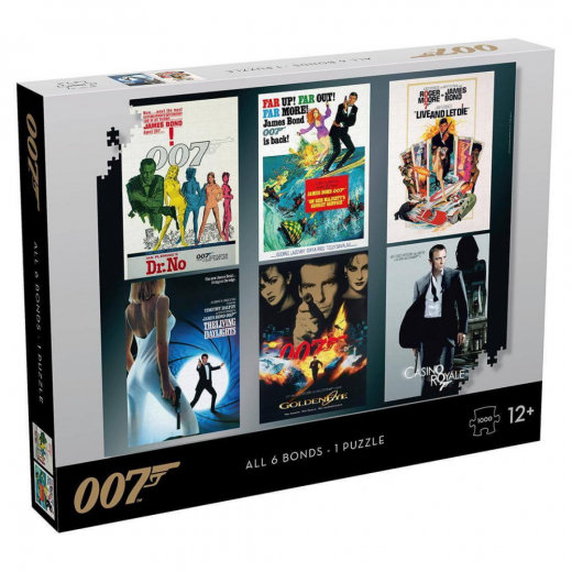 Puslespil: 007 All 6 Bonds - 1 Puzzle 1000 Brikker i gruppen PUSLESPIL / 1000 brikker hos Spelexperten (WM01314)