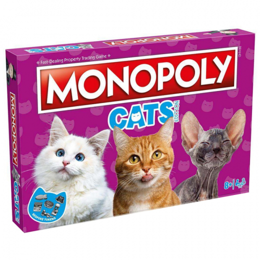 Monopoly - Cats Edition i gruppen SELSKABSSPIL / Familiespil hos Spelexperten (WM03528)