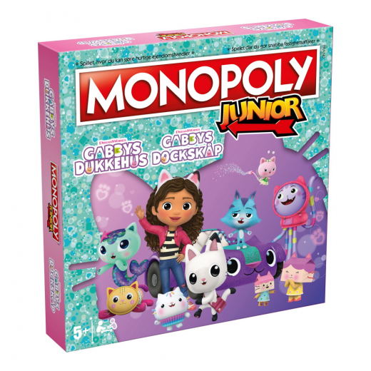 Monopoly Junior - Gabby's Dollhouse (DK) i gruppen SELSKABSSPIL / Børnespil hos Spelexperten (WM04157-BL1)