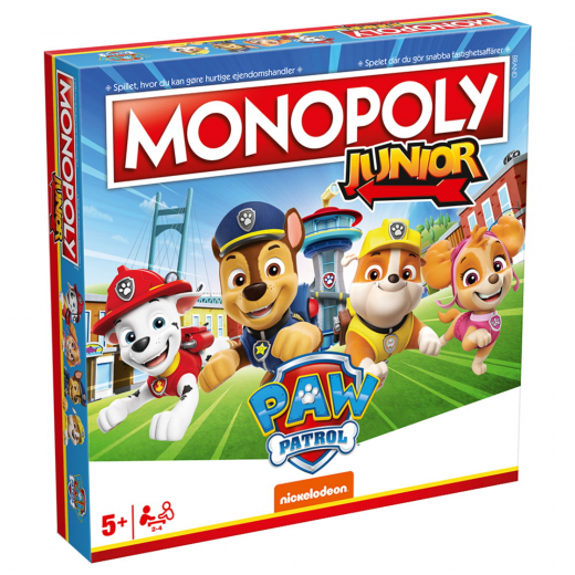 Monopoly Junior - Paw Patrol (DK) i gruppen SELSKABSSPIL / Børnespil hos Spelexperten (WM04163-BL1)
