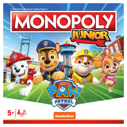 Monopoly Junior - Paw Patrol (EN) i gruppen SELSKABSSPIL / Børnespil hos Spelexperten (WM04163-EN)