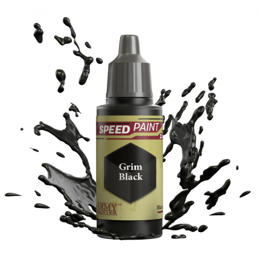 Army Painter: Speedpaint 2.0 - Grim Black i gruppen SELSKABSSPIL / Tilbehør / Andet hos Spelexperten (WP2001)