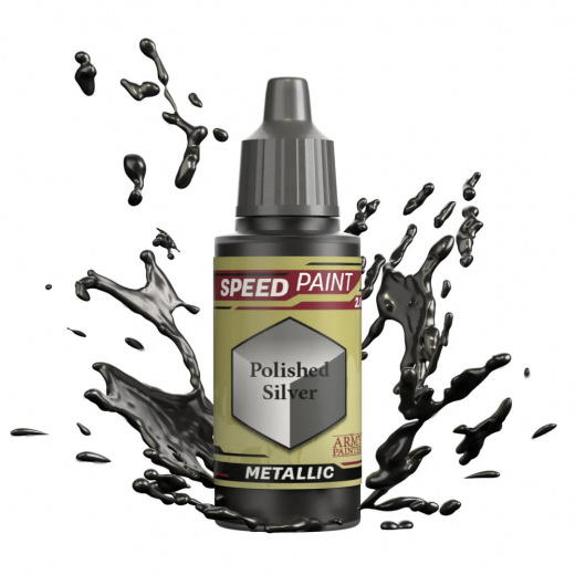 Army Painter: Speedpaint 2.0 Metallic - Polished Silver i gruppen SELSKABSSPIL / Tilbehør / Andet hos Spelexperten (WP2071)