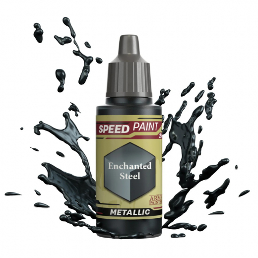 Army Painter: Speedpaint 2.0 Metallic - Enchanted Steel i gruppen SELSKABSSPIL / Tilbehør / Andet hos Spelexperten (WP2072)