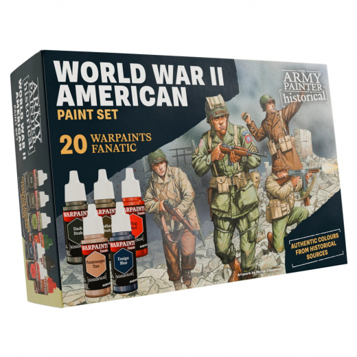 Army Painter: Historical - World War II American Paint Set i gruppen SELSKABSSPIL / Tilbehør / Andet hos Spelexperten (WP8082)