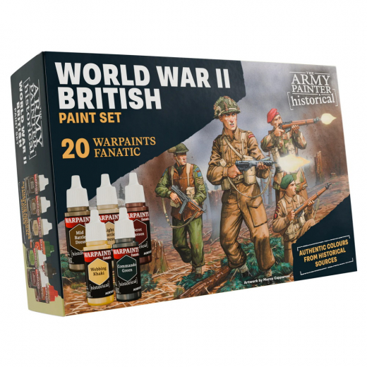 Army Painter: Historical - World War II British Paint Set i gruppen SELSKABSSPIL / Tilbehør / Andet hos Spelexperten (WP8084)