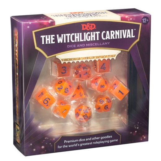 Dungeons & Dragons: The Witchlight Carnival Dice & Miscellany i gruppen SELSKABSSPIL / Rollespil / Dungeons & Dragons hos Spelexperten (WTCC9282)