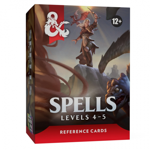 Dungeons & Dragons: Spells Levels 4-5 - Reference Cards i gruppen SELSKABSSPIL / Rollespil / Dungeons & Dragons hos Spelexperten (WTCD6038)