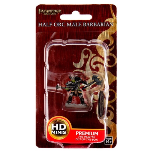 Pathfinder Battles: Half Orc Barbarian Male i gruppen SELSKABSSPIL / Rollespil / Pathfinder hos Spelexperten (WZK77503)
