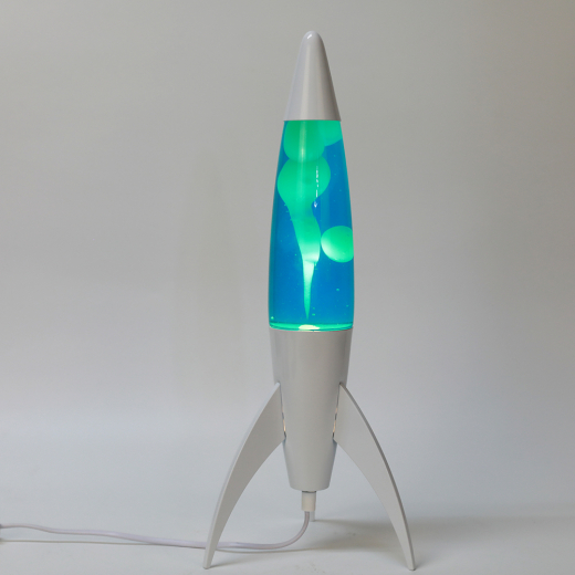 iTotal Lava Lamp - Rocket White/Blue/Green i gruppen LEGETØJ / Inventar / Lamper / Lava Lamps hos Spelexperten (XL2933)