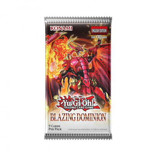 Yu-Gi-Oh! TCG: Blazing Dominion Booster Pack i gruppen SELSKABSSPIL / Kortspil hos Spelexperten (YGO-BLDO-EN-BOS)